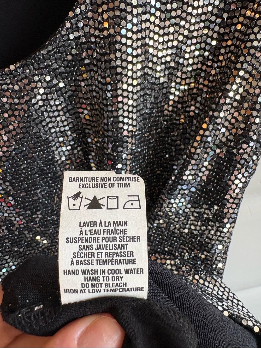 Vintage Mandy Evans Y2K Silver Metallic Sparkle Party Tank Top L Canada - Picture 5 of 7